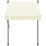 Auvent extensible Vidaxx 200x150 cm tissu et acier couleur crème