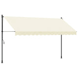 VIDAXL LAFEL Ausleitbar 350x150 cm Stoff und Stahlcreme -Verschärft