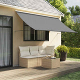 Auvent extensible Vidaxx 300x150 cm tissu et acier anthracite