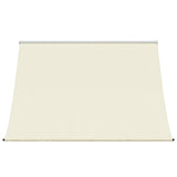 VidaXL Auvent extensible 200x150 cm tissu et acier couleur crème