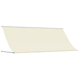 Auvent extensible Vidaxx 400x150 cm tissu et acier couleur crème