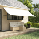 Auvent extensible Vidaxx 400x150 cm tissu et acier couleur crème
