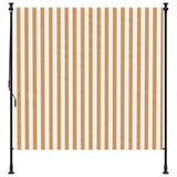 Vidaxl Roller Blind para tela de 200x270 cm y acero naranja y blanco