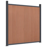 Pannello di recinzione Vidaxl 180x186 cm HKC Brown