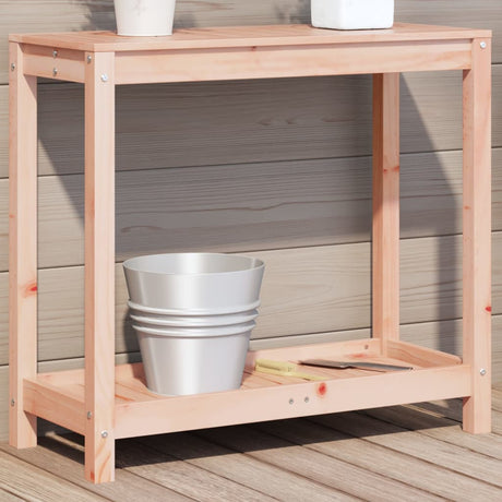 Vidaxx table d'empotage avec étagère 82,5x35x75 cm bois de Douglas massif