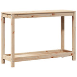 Vidaxx table d'empotage avec étagère 108x35x75 cm bois de pin massif