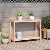 Vidaxx table d'empotage avec étagère 108x35x75 cm bois de Douglas massif