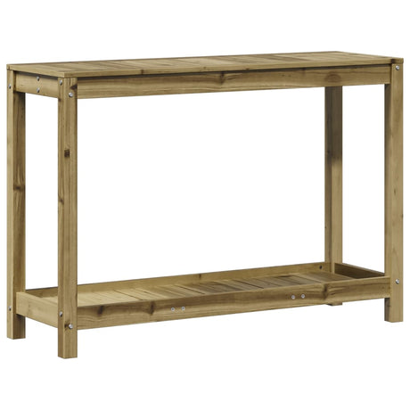 VidaXL Table d'empotage avec étagère 108x35x75 cm Pin imprégné