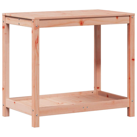 Vidaxx table d'empotage avec étagère 82,5x50x75 cm bois de Douglas massif