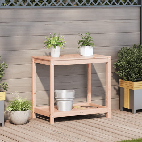 Vidaxx table d'empotage avec étagère 82,5x50x75 cm bois de Douglas massif
