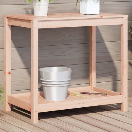 Vidaxx table d'empotage avec étagère 82,5x50x75 cm bois de Douglas massif