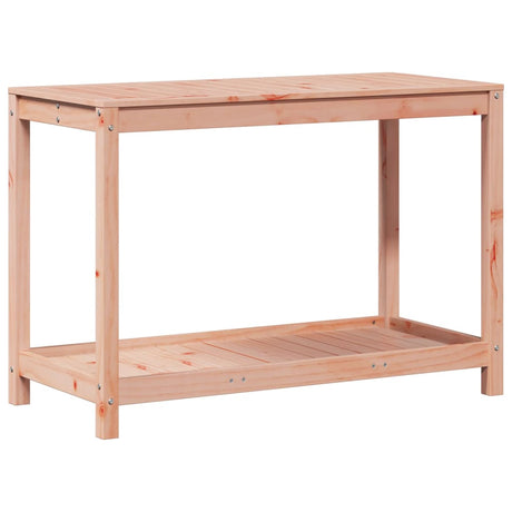 Vidaxx table d'empotage avec étagère 108x50x75 cm bois de Douglas massif
