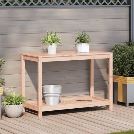 Vidaxx table d'empotage avec étagère 108x50x75 cm bois de Douglas massif