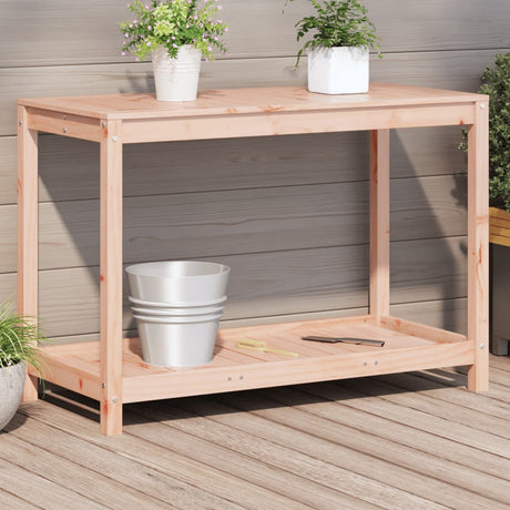 Vidaxx table d'empotage avec étagère 108x50x75 cm bois de Douglas massif