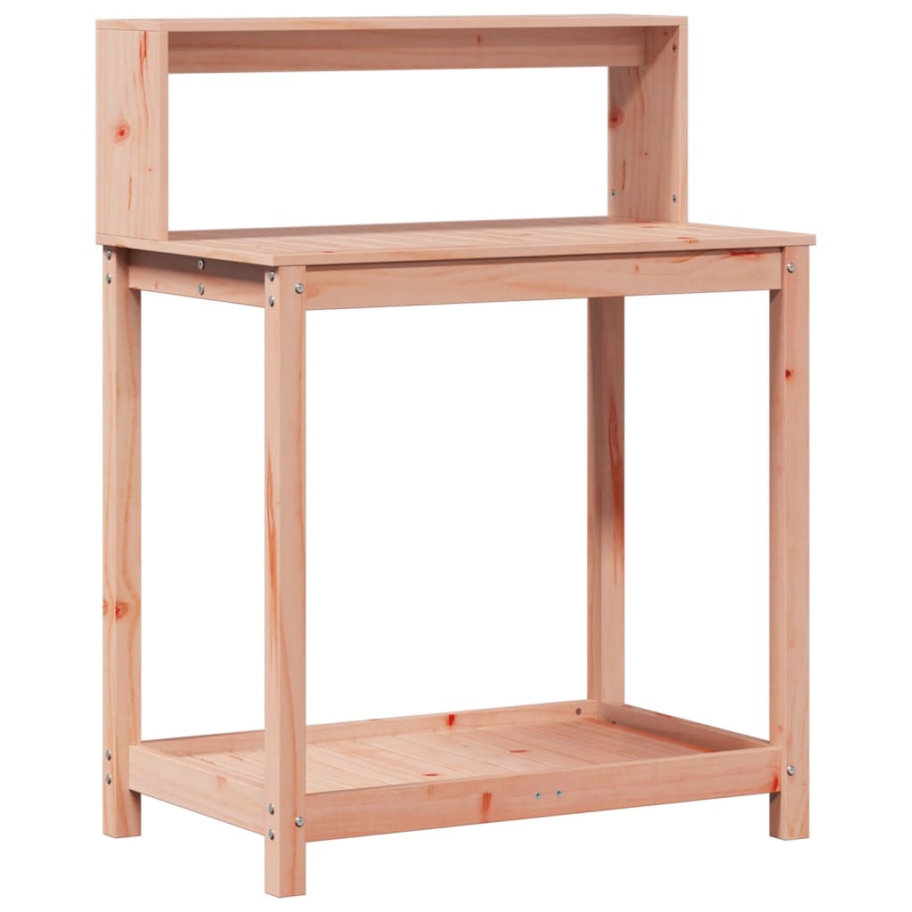 Vidaxx table d'empotage avec étagères 82,5x50x109,5 cm bois de Douglas massif