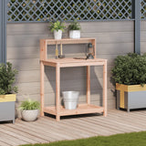 Vidaxx table d'empotage avec étagères 82,5x50x109,5 cm bois de Douglas massif
