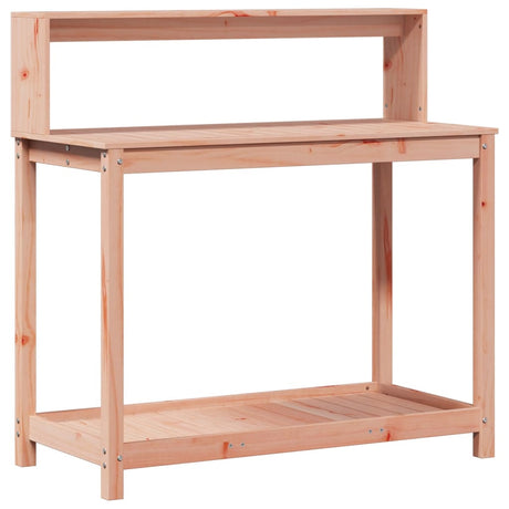 VidaXL table d'empotage avec étagères 108x50x109,5 cm bois de Douglas massif