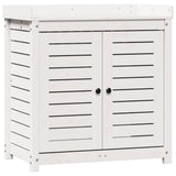 Vidaxx table d'empotage avec étagères 82,5x50x86,5 cm bois de pin massif blanc