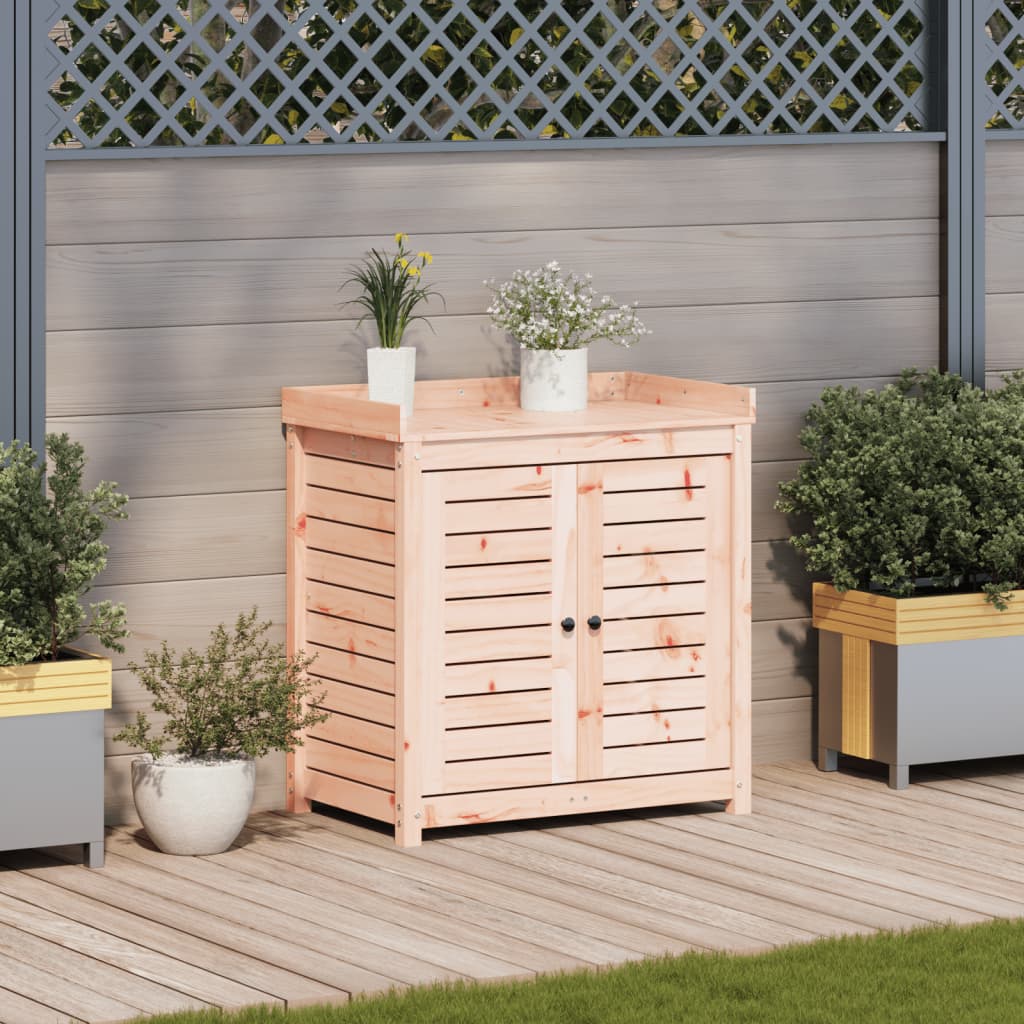 VidaXL table d'empotage avec étagères 82,5x50x86,5 cm bois de Douglas massif