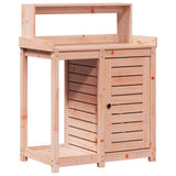 Vidaxx table d'empotage avec étagères 82,5x50x109,5 cm bois de Douglas massif