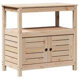 Vidaxx table d'empotage avec étagères 82,5x45x81 cm en bois de pin massif