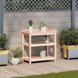 Vidaxx table d'empotage avec étagères 82,5x45x86,5 cm bois de Douglas massif