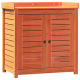 Vidaxx table d'empotage avec étagères 82,5x50x86,5 cm bois de pin marron