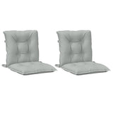 Vidaxx coussins de chaise 2 pcs dossier bas 100x50x7 cm tissu gris clair