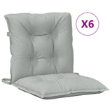 Vidaxx coussins de chaise 6 pcs dossier bas 100x50x7 cm tissu gris clair