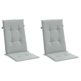 Vidaxx coussins de chaise 2 pcs dossier haut 120x50x4 cm tissu gris clair