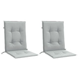 Vidaxx coussins de chaise 2 pcs dossier bas 100x50x4 cm tissu gris clair