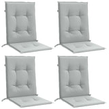 Vidaxl Stull Këssen 4 Pcs niddereg zréck 100x50x4 cm Stoffgrau