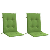Vidaxx coussins de chaise 2 pcs dossier bas 100x50x4 cm tissu vert mélangé