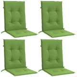 Vidaxx coussins de chaise 4 pcs dossier bas 100x50x4 cm tissu vert mélangé