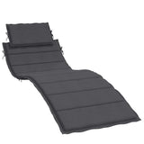 Vidaxx coussin de transat 186x58x4 cm tissu, anthracite mélangé