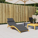 Vidaxl Lounger Kissen 186x58x3 cm Stoff gemischt Anthrazit -gelöscht