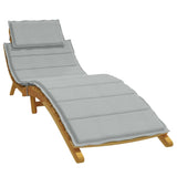 Vidaxl Lounger polštář 186x58x3 cm tkanina smíšená světle šedá