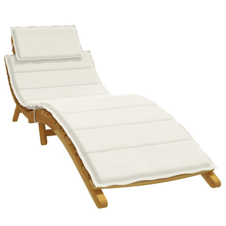 Vidaxx coussin de transat 186x58x4 cm tissu, crème mélangée