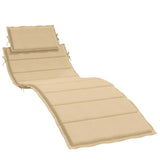 Vidaxx coussin de transat 186x58x4 cm tissu beige chiné