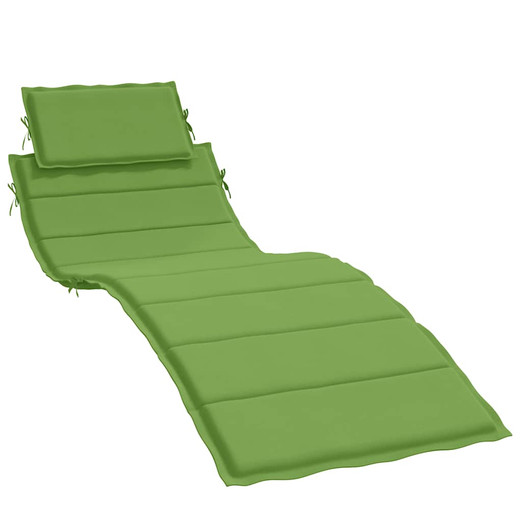 Vidaxx coussin de transat 186x58x4 cm tissu vert mélangé