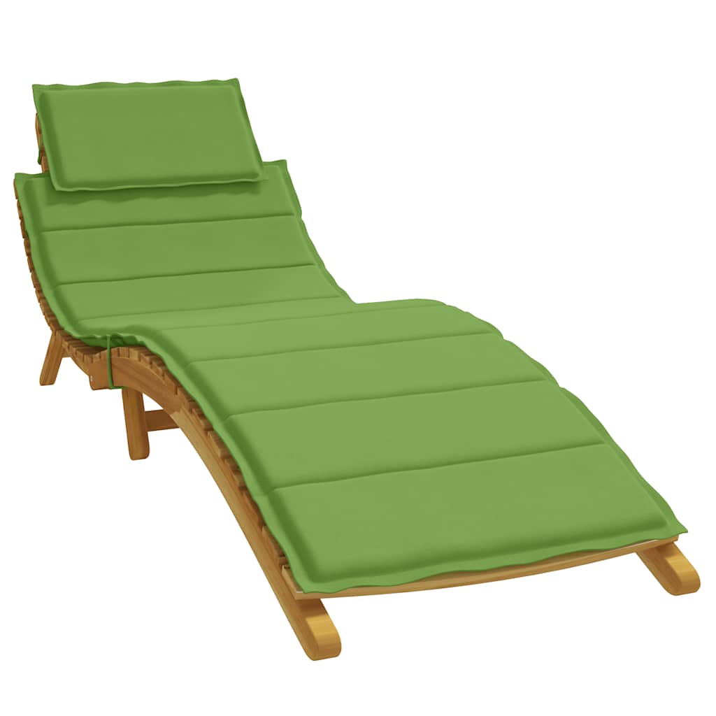 Vidaxx coussin de transat 186x58x4 cm tissu vert mélangé