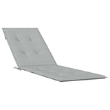 Vidaxx coussin de chaise de terrasse (75+105)x50x3 cm tissu mélangé gris clair