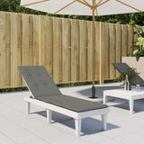 Vidaxx coussin de chaise de terrasse (75+105) x 50 x 4 cm tissu gris foncé mélangé