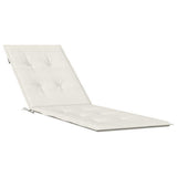Vidaxx coussin de chaise de terrasse (75+105) x 50 x 4 cm tissu mélangé crème