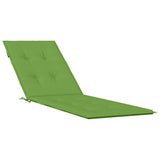 Vidaxx coussin de chaise de terrasse (75+105) x 50 x 4 cm tissu vert mélangé