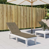 Vidaxx coussin de chaise de terrasse (75+105) x 50 x 4 cm tissu taupe chiné