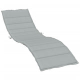 Vidaxx coussin de transat 200x60x4 cm tissu mélangé gris clair