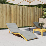 VIDAXL LOUNGER RUSHION 200x60x4 cm Mieszany jasnoszary szary