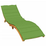 Vidaxl Lounger Cushion 200x60x4 cm stof blandet grønt