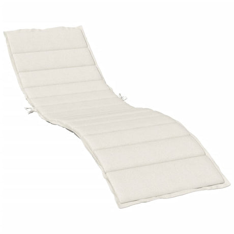 Vidaxx coussin de transat 200x70x4 cm tissu, crème mélangée